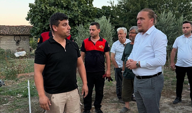 Başkan Öztürk yangın bölgesinde