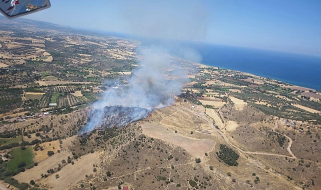 Çanakkale Ayvacık’ta Orman Yangını: Havadan ve Karadan Müdahale Sürüyor