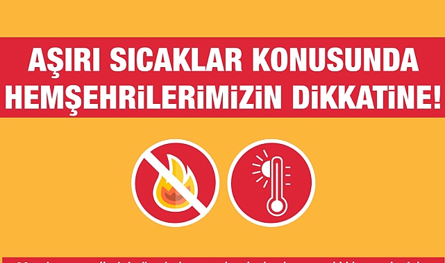 Çanakkale Belediyesi'nden sıcak hava uyarısı