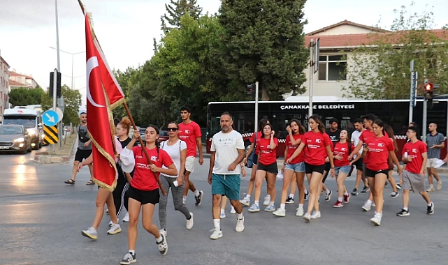 Çanakkale’de “15 Temmuz Sancak Koşusu”  Gerçekleştirildi