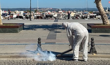 Çanakkale'de haşere ilaçlaması