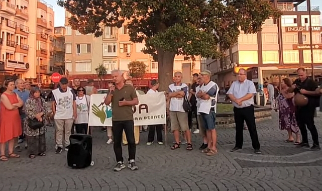 Çanakkale’de zeytinlik alanlarda madencilik yasasına protesto