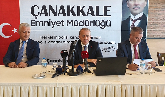 Çanakkale Emniyetinden Huzur ve Güvenlik Sunumu: 6,5 Dakikada Olaylara Müdahale!