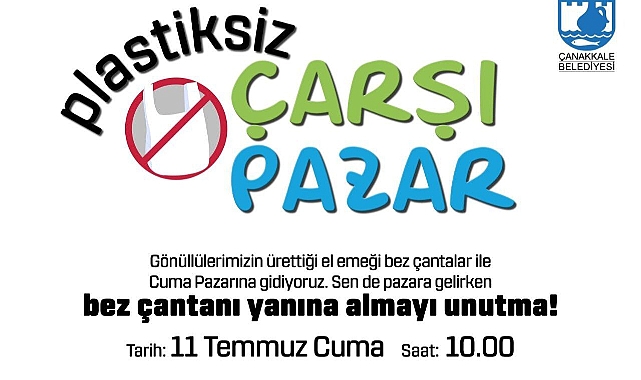 Cuma Pazarı’nda plastiksiz alışveriş