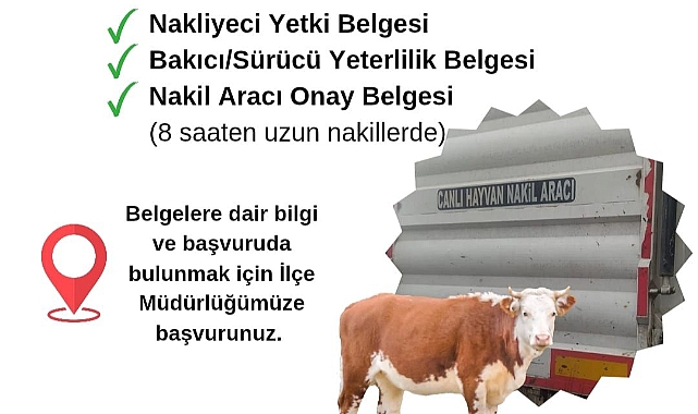 Ezine’de hayvan nakliyesine sıkı denetim