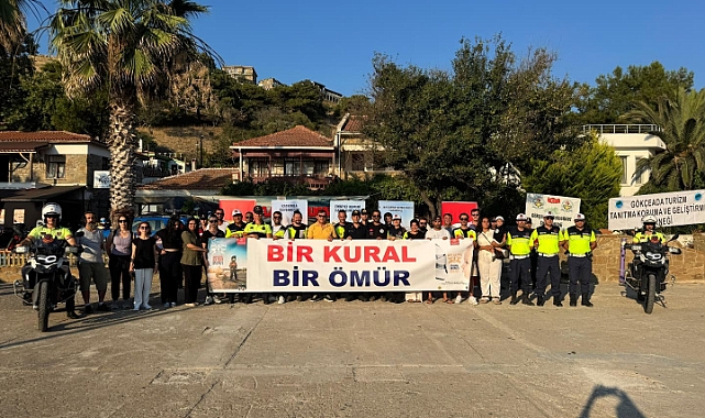 Gökçeada’da güvenli sürüş eğitimi