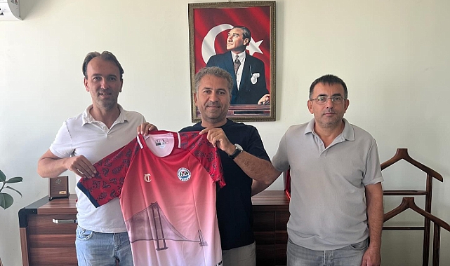 Lapseki Spor'dan iş insanı Ali Şahin'e ziyaret