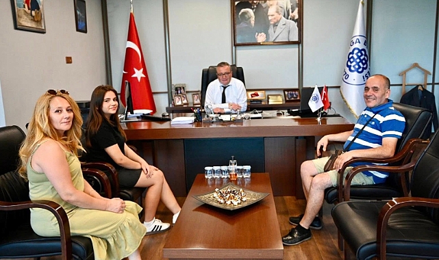 LGS Türkiye Birincisi Naz Yörük'ten Başkan Şen'e ziyaret