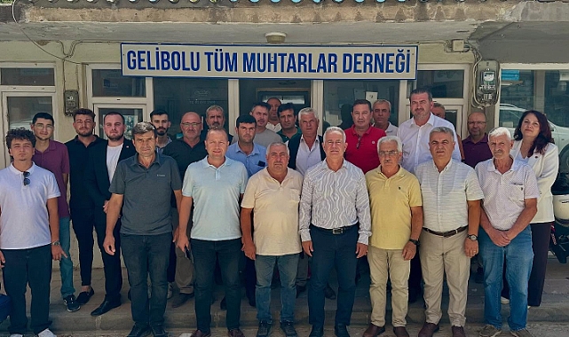 Milletvekili İsmet Güneşhan'dan Gelibolu Tüm Muhtarlar Derneği'ne ziyaret