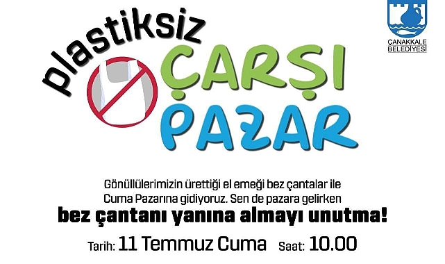 Plastiksiz Çarşı Pazar etkinliği Cuma Pazarı'nda