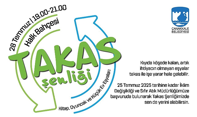 Takas Şenliği Halk Bahçesi'nde