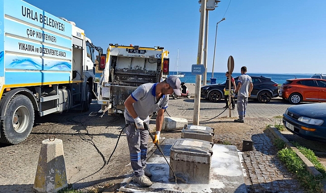 Urla Belediyesi’nden Bozcaada’ya temizlik aracı desteği