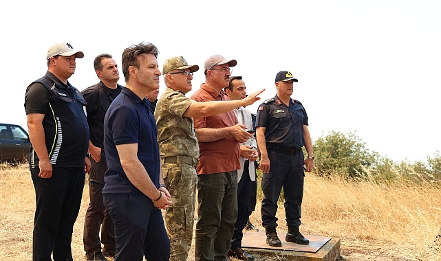 Vali Toraman, Şarköy yangınına yönelik çalışmaları yerinde inceledi