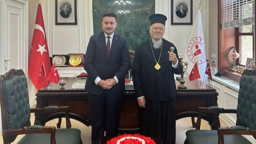 Fener Rum Patriği Bartholomeos’tan Kaymakam Acar'a Ziyaret