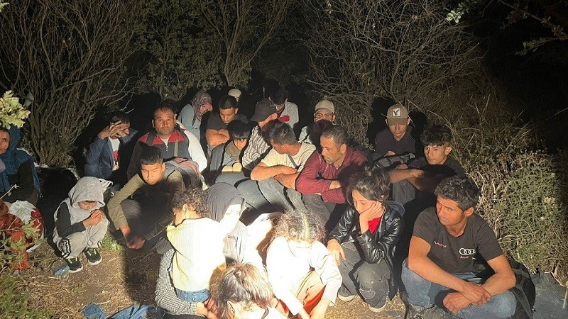 Çanakkale Ayvacık’ta 34 düzensiz göçmen yakalandı