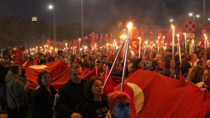 Çanakkale 7'den 70'e Fener Alayı'nda Buluştu!