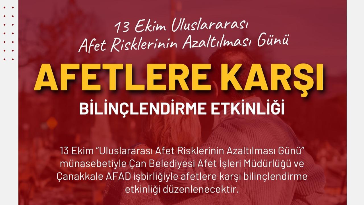 Çan'da afet farkındalık etkinliği