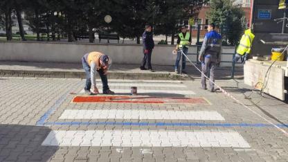 Eceabat'ta yaya geçitleri yenilendi