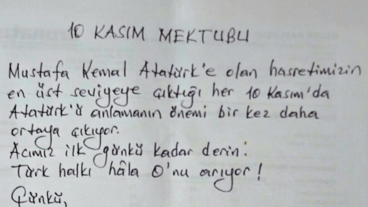 Mehmet Öngen'in 10 Kasım mektubu Cuma hutbelerine taşınıyor