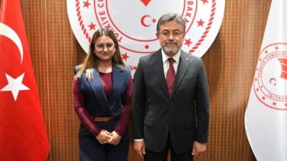 Çanakkale İl Temsilcisi Nida Selci, Bakan Yumaklı ile bir araya geldi