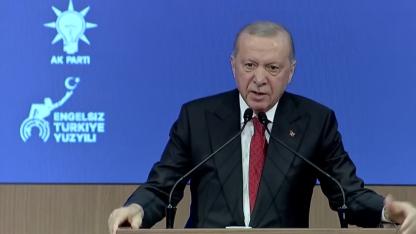 Cumhurbaşkanı Recep Tayyip Erdoğan, AK Parti Kongre Merkezi'nde, Engelsiz Türkiye Yüzyılı Dünya Engelliler Günü Buluşması'nda konuştu