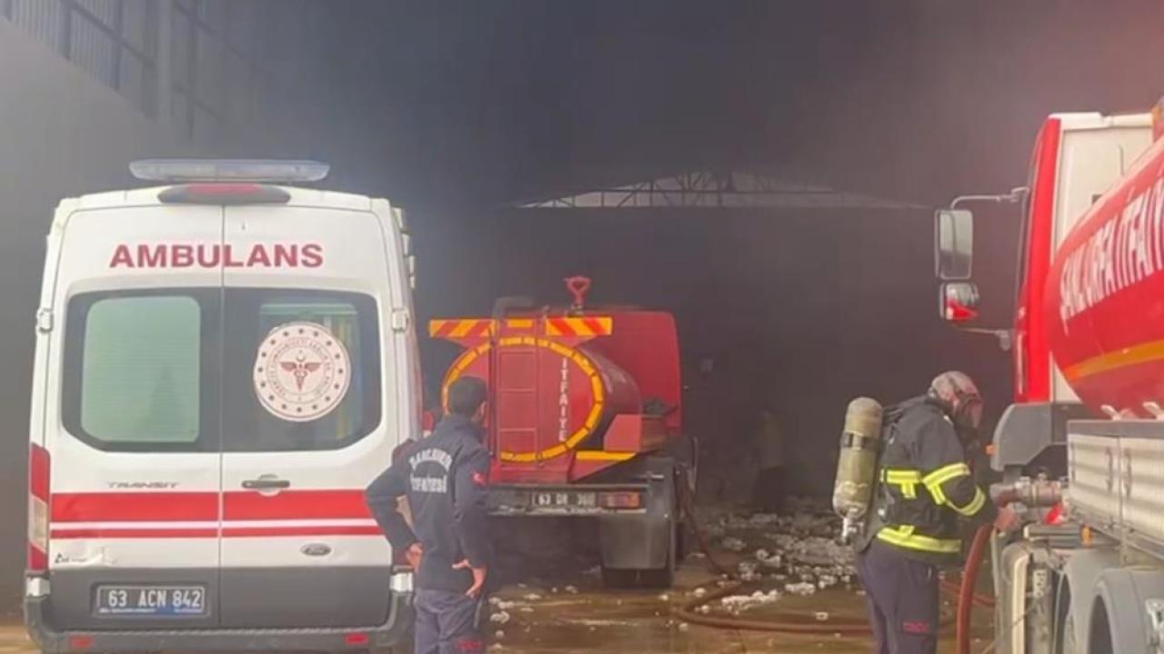 Viranşehir'de pamuk fabrikası yandı: Tonlarca pamuk kül oldu