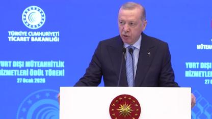 Cumhurbaşkanı Recep Tayyip Erdoğan, Yurt Dışı Müteahhitlik Hizmetleri Başarı Ödülleri Töreni'nde konuştu
