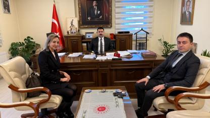 Kaymakam Karali ziyaretçilerini ağırladı