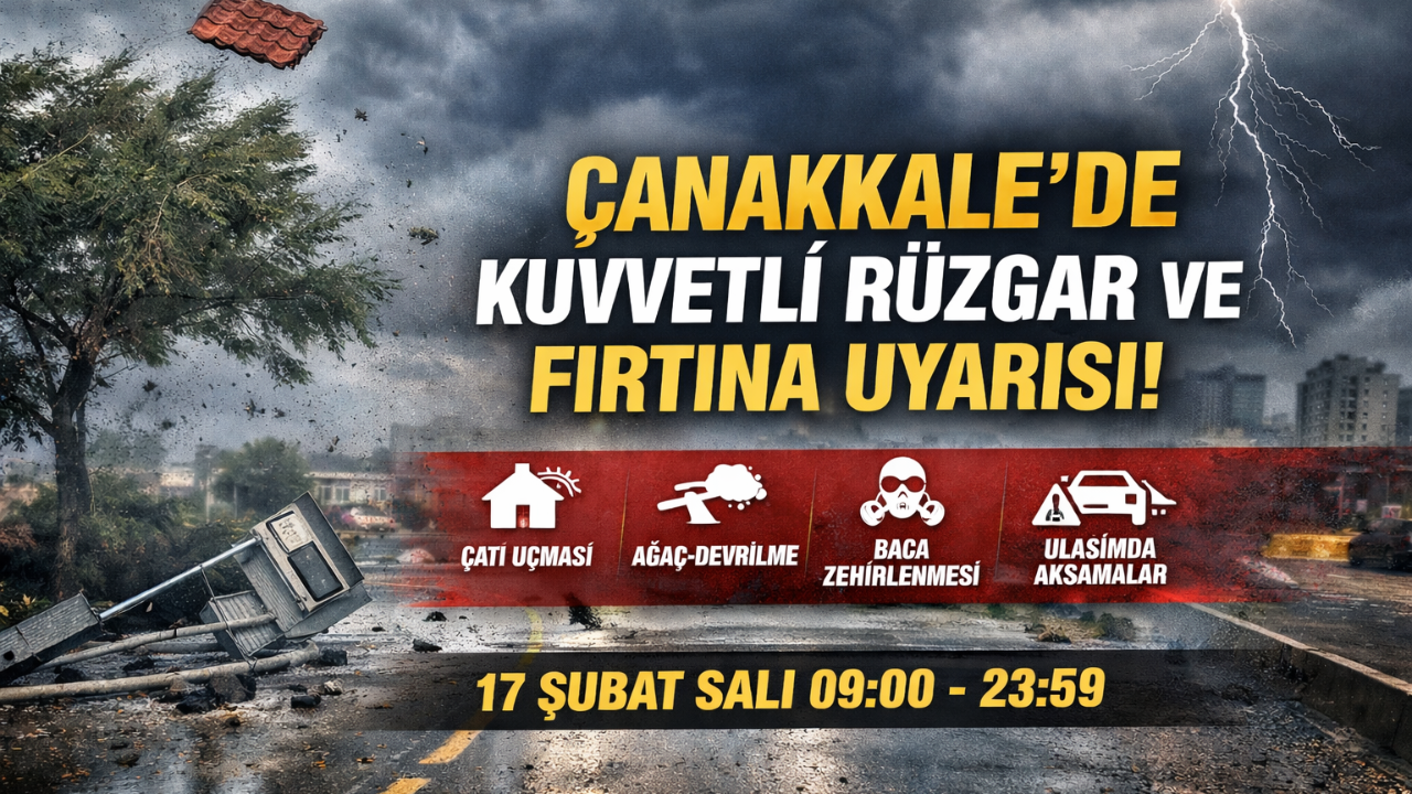 Çanakkale’de Fırtına Alarmı: Seferler İptal mi Edilecek? Valilikten Kritik 15 Saat Uyarısı!