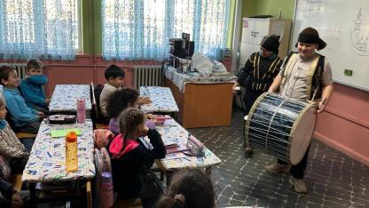 Yenice Cumhuriyet İlkokulu’nda Ramazan coşkusu davul sesiyle başladı