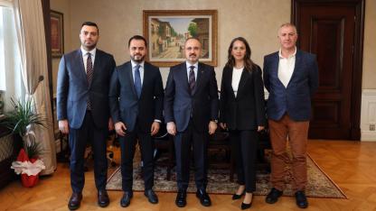Bülent Turan Tenis Kulüpleri Derneği’ni Ağırladı