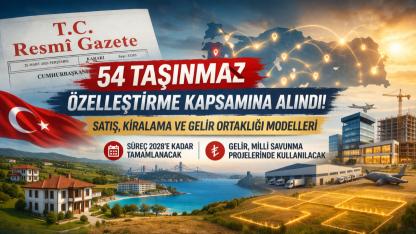 Milli Savunmaya Dev Kaynak: 54 Hazine Taşınmazı Özelleştiriliyor! Geliri Nereye Gidecek