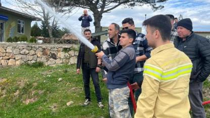 Askeri personele yangın müdahale eğitimi