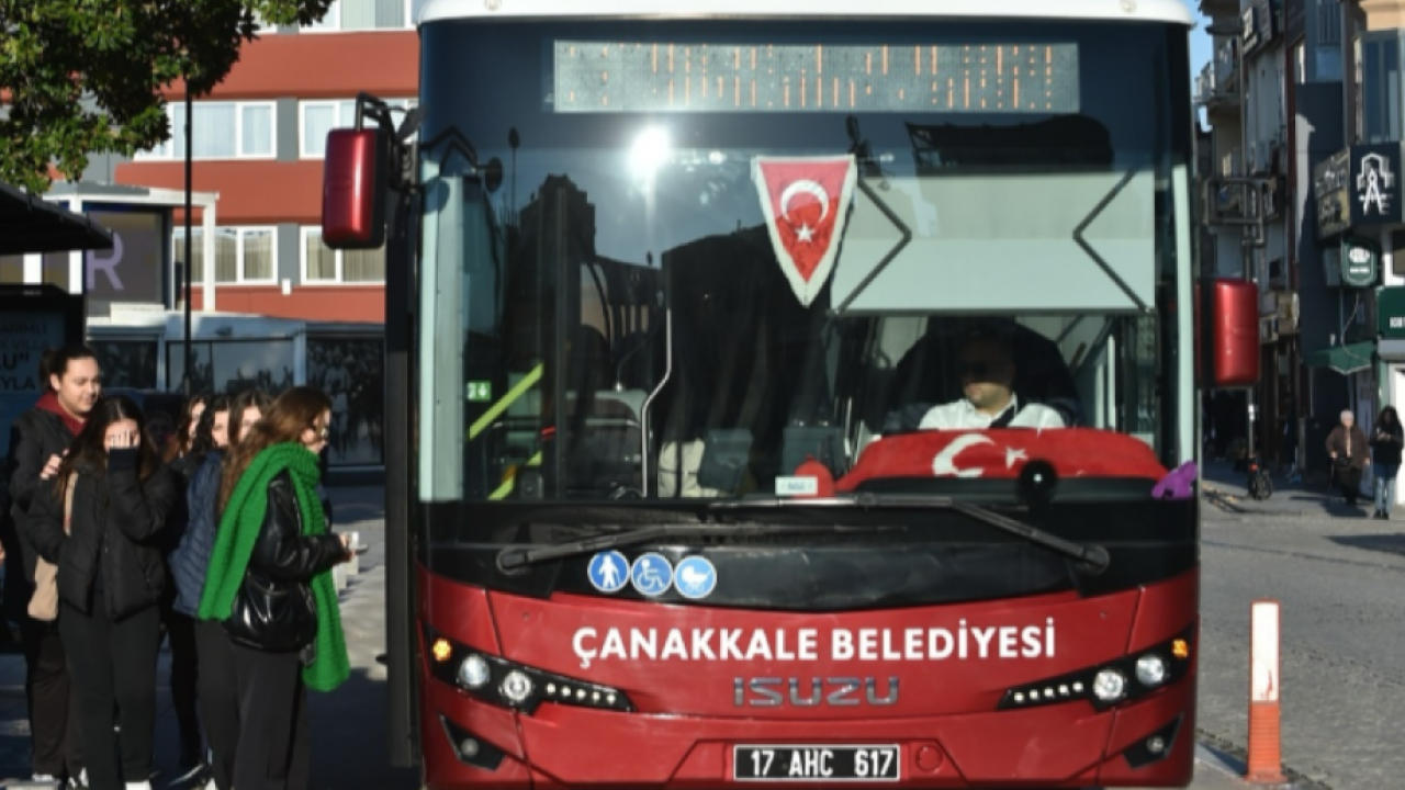 Çanakkale’de Kurban Bayramı boyunca toplu taşıma ücretsiz