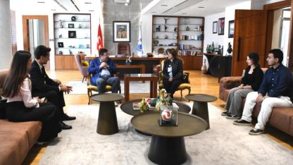LÖSEV’li Gençlerden Başkan Muharrem Erkek’e 19 Mayıs Ziyareti