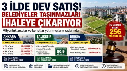 Milyonluk arsalar satışta! 3 ilde belediyeler düğmeye bastı: Fiyatlar dudak uçuklattı