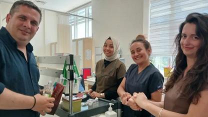 Gökçeada Devlet Hastanesi'nde bayramlaşma programı