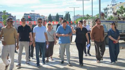 Başkan Erkek sahaya indi, projeleri yerinde inceledi