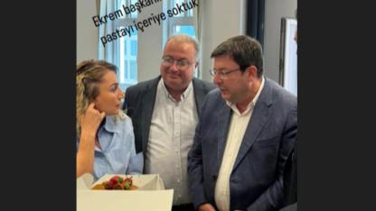 İmamoğlu'na duruşma salonunda pasta sürprizi