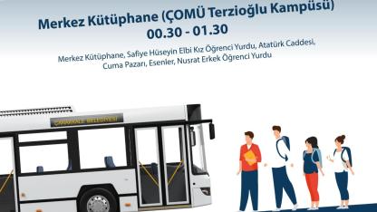 ÇOMÜ Öğrencilerine Sınav Dönemi Ulaşım Desteği