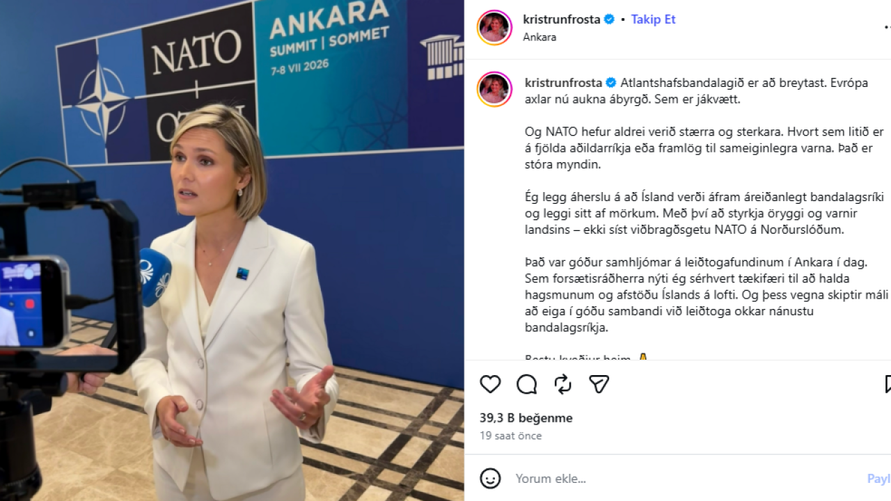 Ankara'da Ezber Bozan Kuzeyli: NATO'nun En Genç Lideri Kristrún Frostadóttir'in Külliye'deki Şaşkınlığı Dünyayı Konuşturuyor