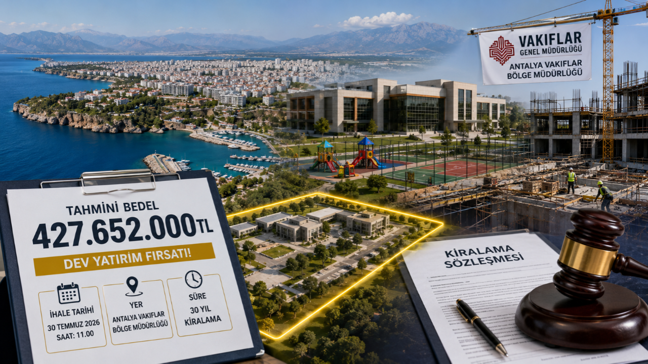 Antalya’daki Dev İhale Dikkat Çekti! 427 Milyonluk Proje İçin Geri Sayım…