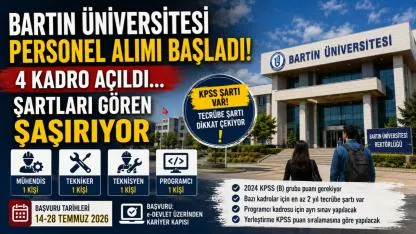 Bartın Üniversitesi Personel Alımı Başladı! 4 Kadro Açıldı…