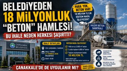 Belediyeden 18 Milyonluk “Beton” Hamlesi!