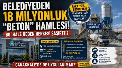 Belediyeden 18 Milyonluk “Beton” Hamlesi!