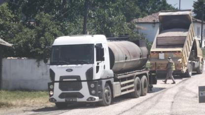 Biga Geyikkırı Köyü Yolunda Asfalt Çalışmaları Tamamlandı