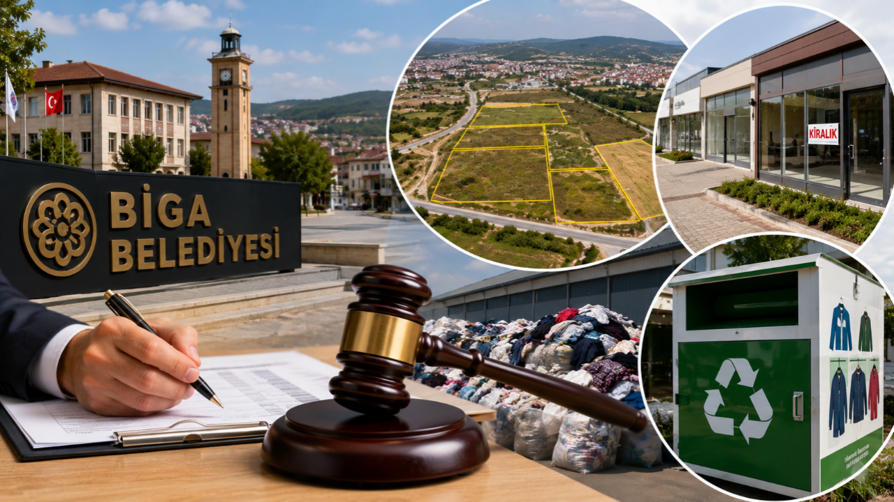 Biga’da Dev İhale Duyuruldu! Arsalar Satılıyor, İş Yerleri Kiraya Veriliyor