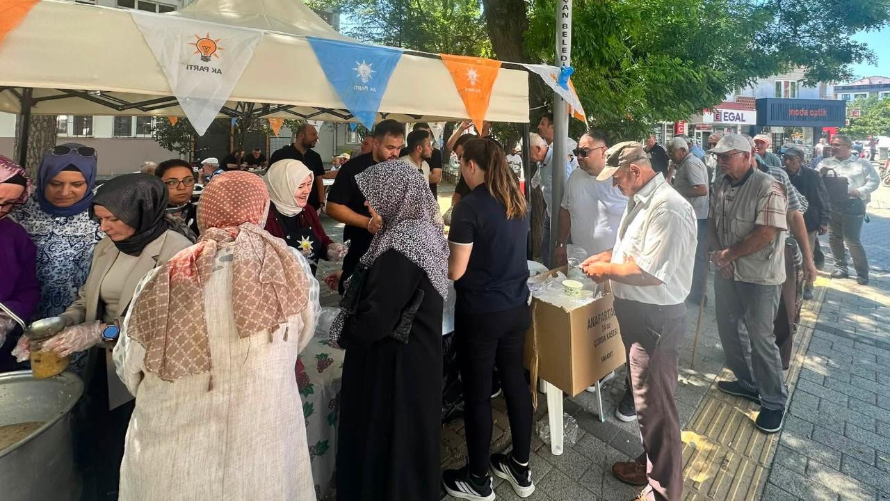 Çan’da aşure buluşması yoğun ilgi gördü