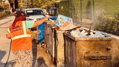 Çınarlı ve Dardanos’ta haşereye karşı eş zamanlı seferberlik
