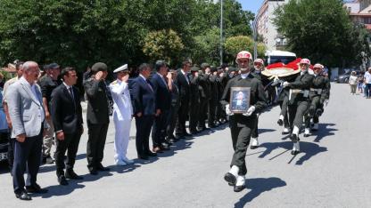 Gelibolu'da Kore Gazisi Son Yolculuğuna Uğurlandı